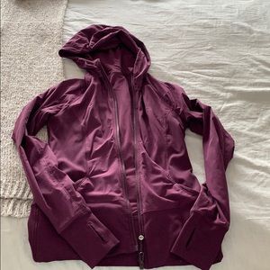 Lululemon full zip jacket plum